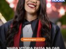 Maria Vitória Gomes, que tem deficiência visual, passa na OAB na primeira tentativa