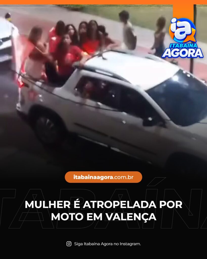 Mulher é atropelada por moto durante comemoração em Valença
