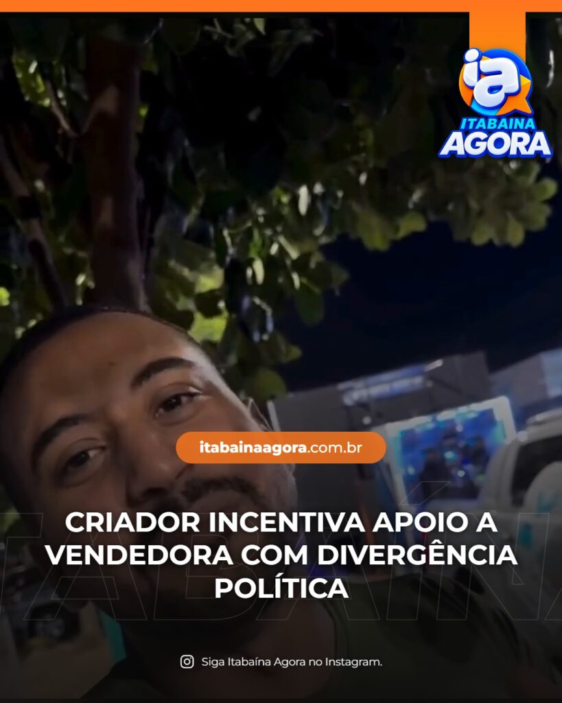 Arlisandro Santos incentiva compras de vendedora de espetinhos apesar de divergência política